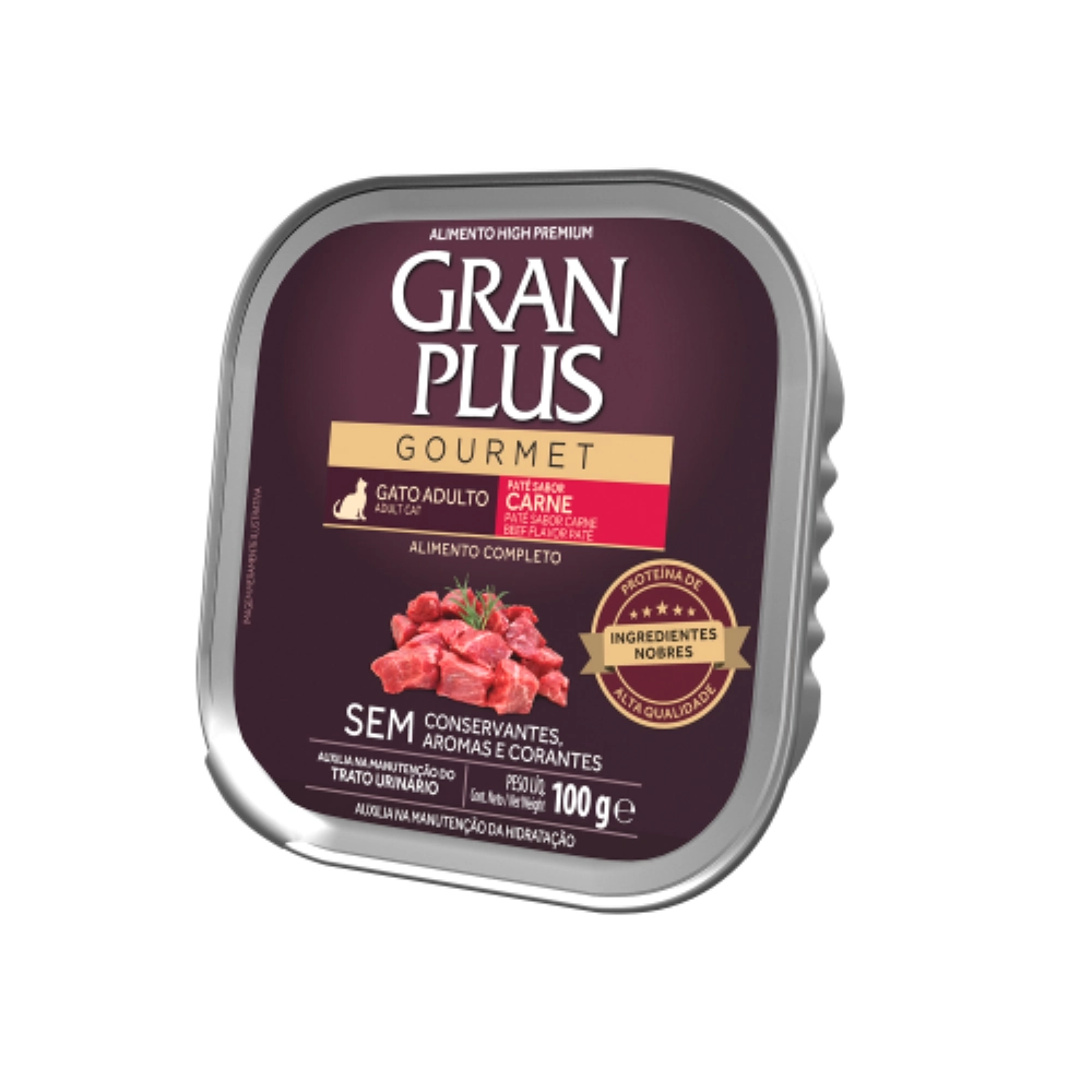 Granplus Pate Gato Adulto Carne 100gr