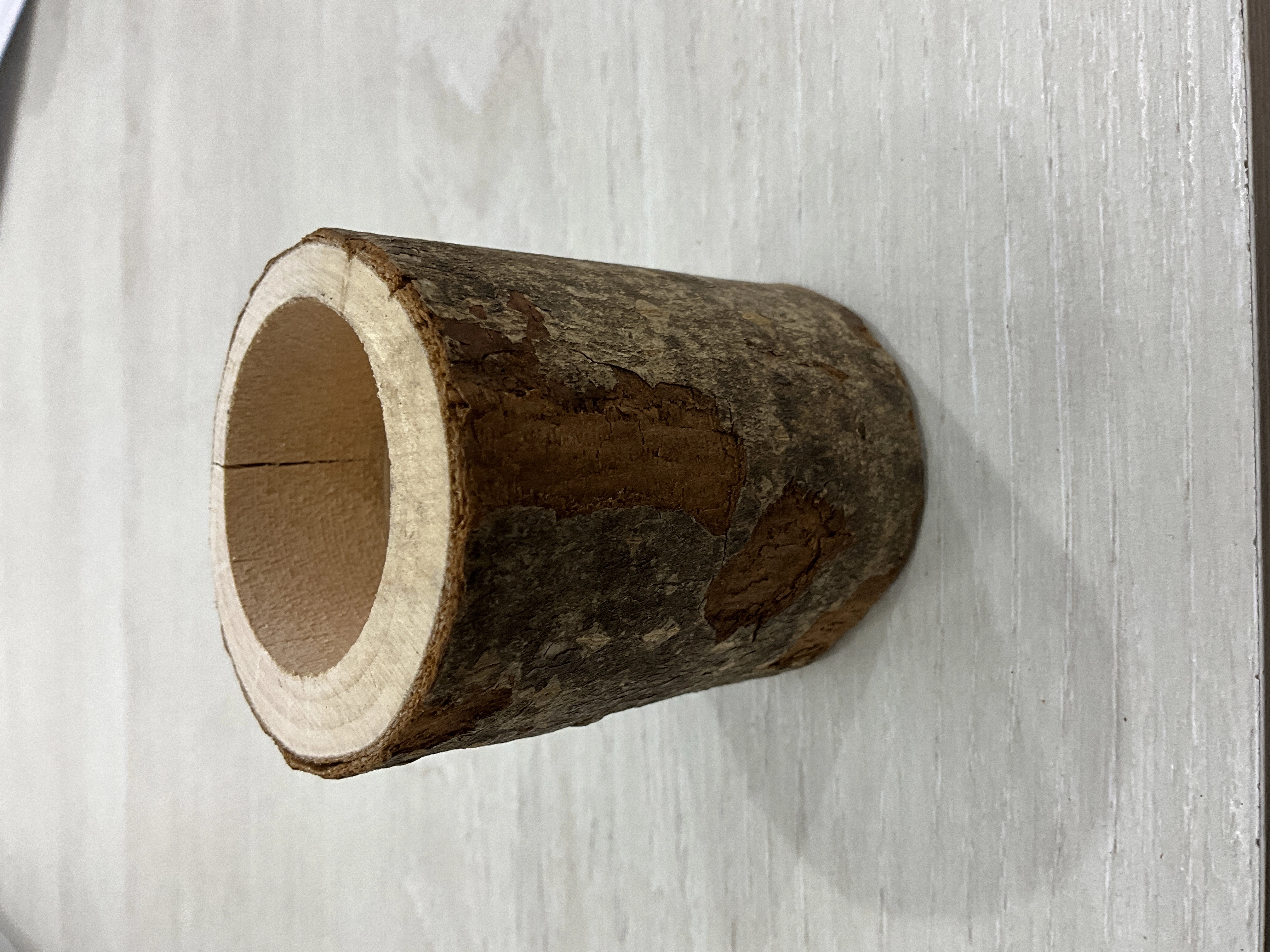 Porta Vela De Madeira 6x7cm