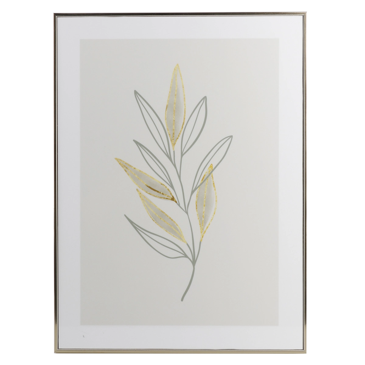 Quadro Decorativo Plast.folhas 29x40 Ref.dqu256