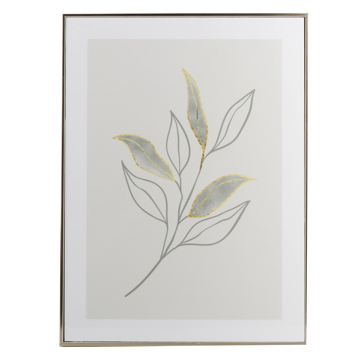 Quadro Decorativo Plast.folhas 29x40 Ref.dqu257