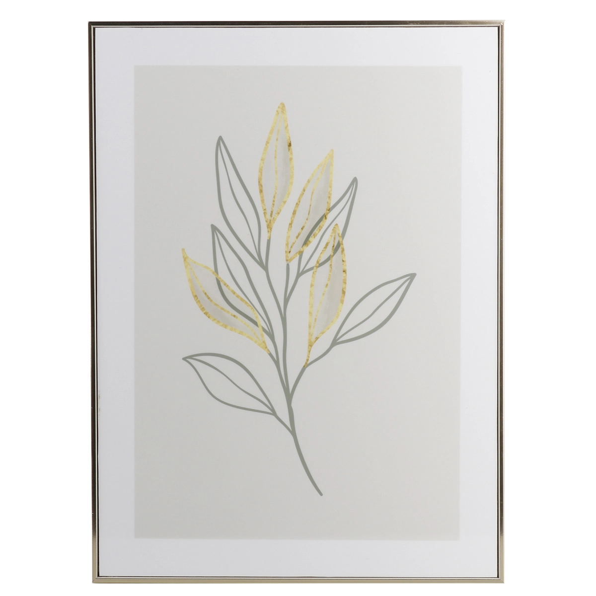 Quadro Decorativo Plast.folhas 29x40 Ref.dqu258