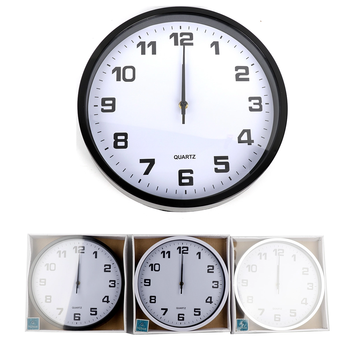 Relogio Parede Plastico Vidro 29.8cm Drp009 Madalozzo