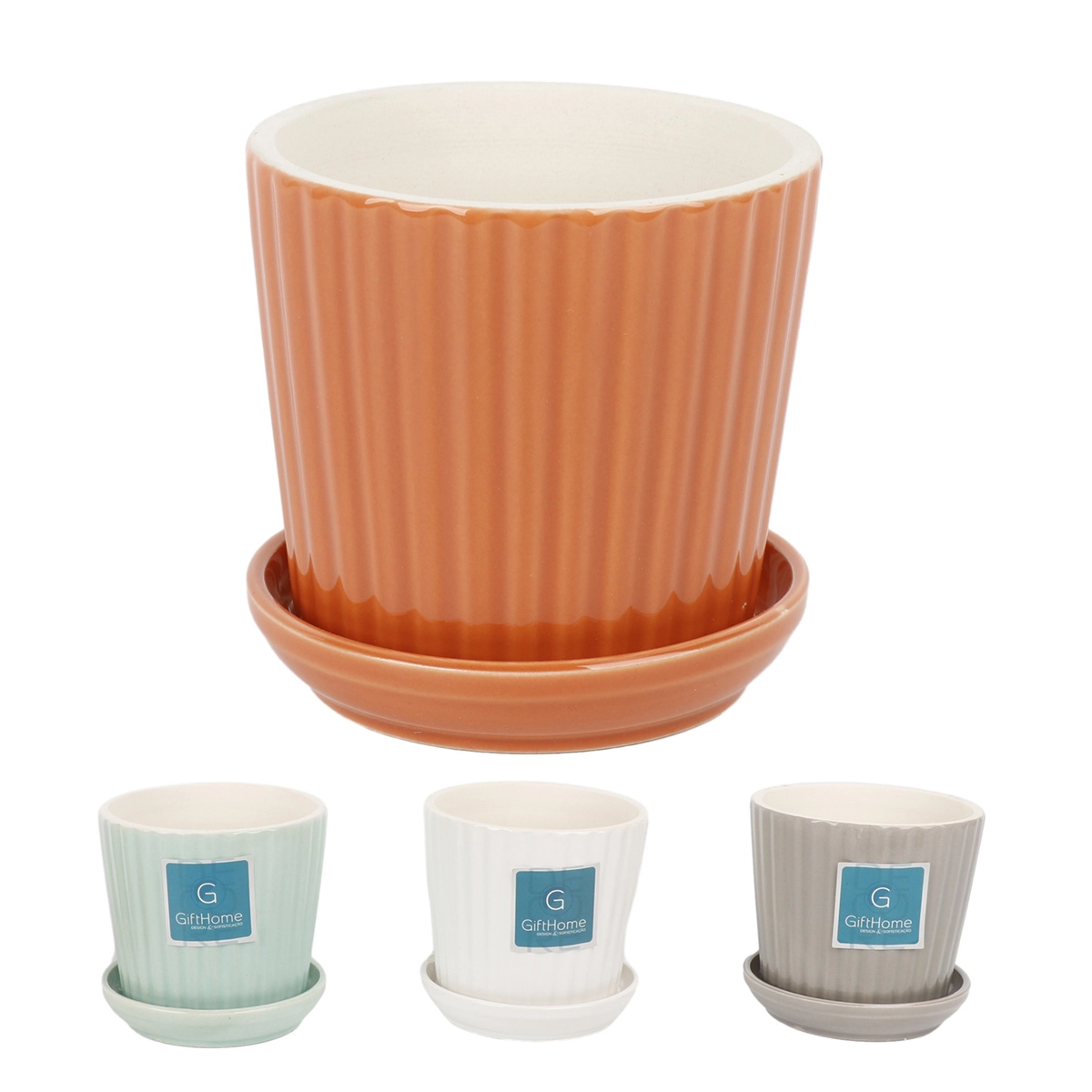 Vaso Decorativo Ceramica 10x10cm Dva530 Madalozzo