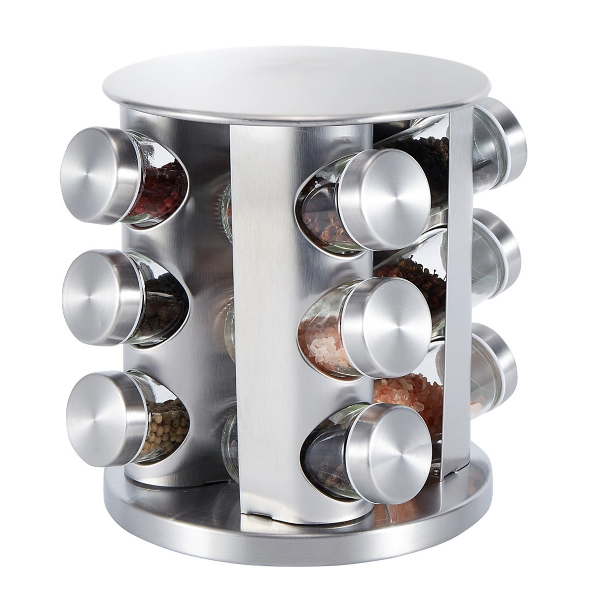 Galheteiro Vidro Inox 12pcs 18.5x21.5cm Uco361 Madalozzo