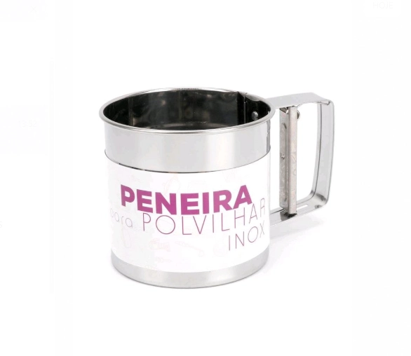 Caneca Peneira P/povilhar Inox 15,2x9,5cm Cascavel