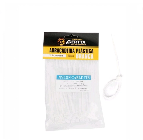 Abracadeira Nylon 2,5x100mm C/100un