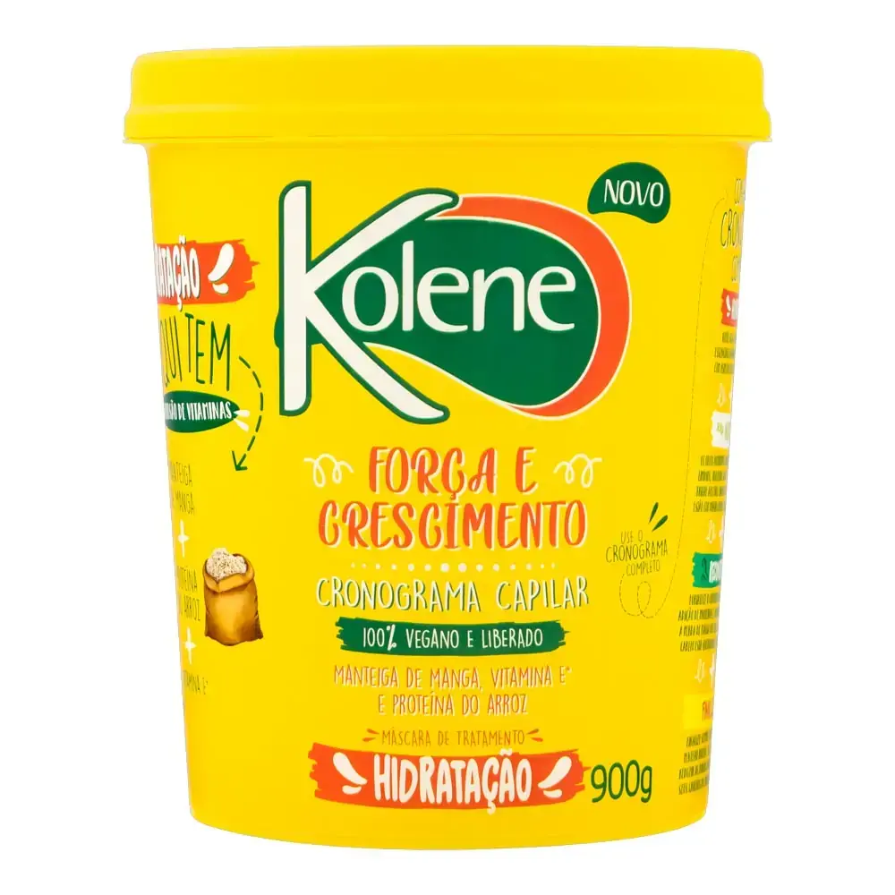 Máscara De Tratamento Kolene Força E Crescimento Hidratação Pote 900g
