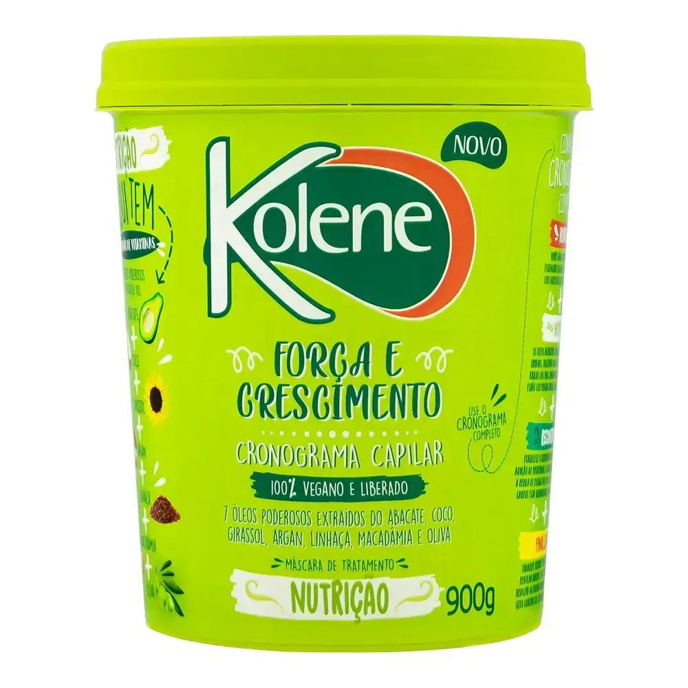 Máscara De Tratamento Kolene Força E Crescimento Nutrição Pote 900g