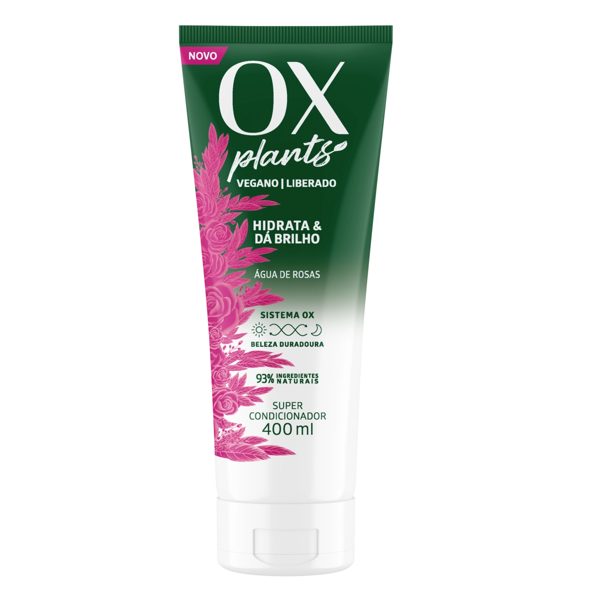 Super Condicionador OX Plants Hidrata & Dá Brilho Bisnaga 400ml