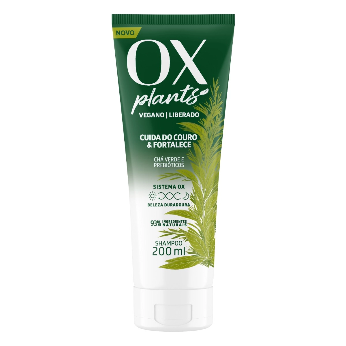 Shampoo Ox Plants Cuida Do Couro Fortalece Bisnaga 200ml