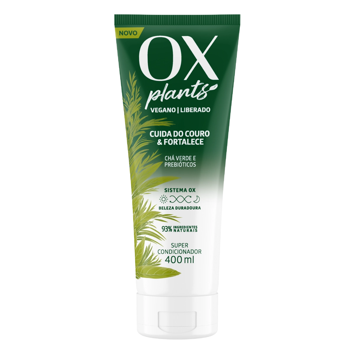 Super Condicionador OX Plants Cuida do Couro & Fortalece Bisnaga 400ml