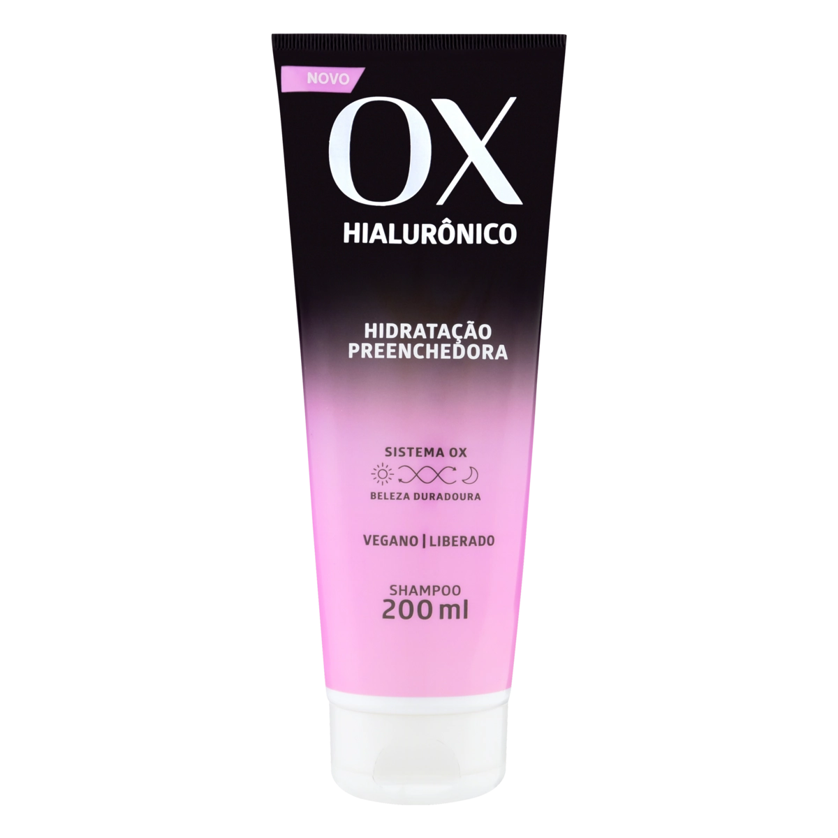 Shampoo OX Cosméticos Hialurônico Hidratação Preenchedora Bisnaga 200ml