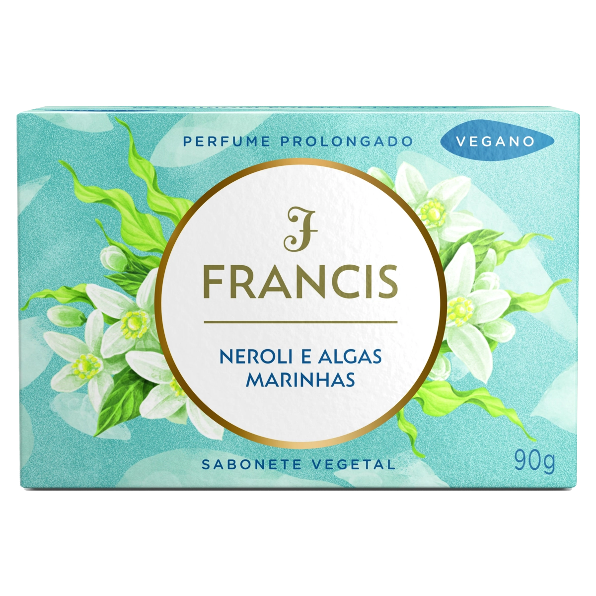 Sabonete Barra Vegetal Neroli E Algas Marinhas Francis Caixa 90g