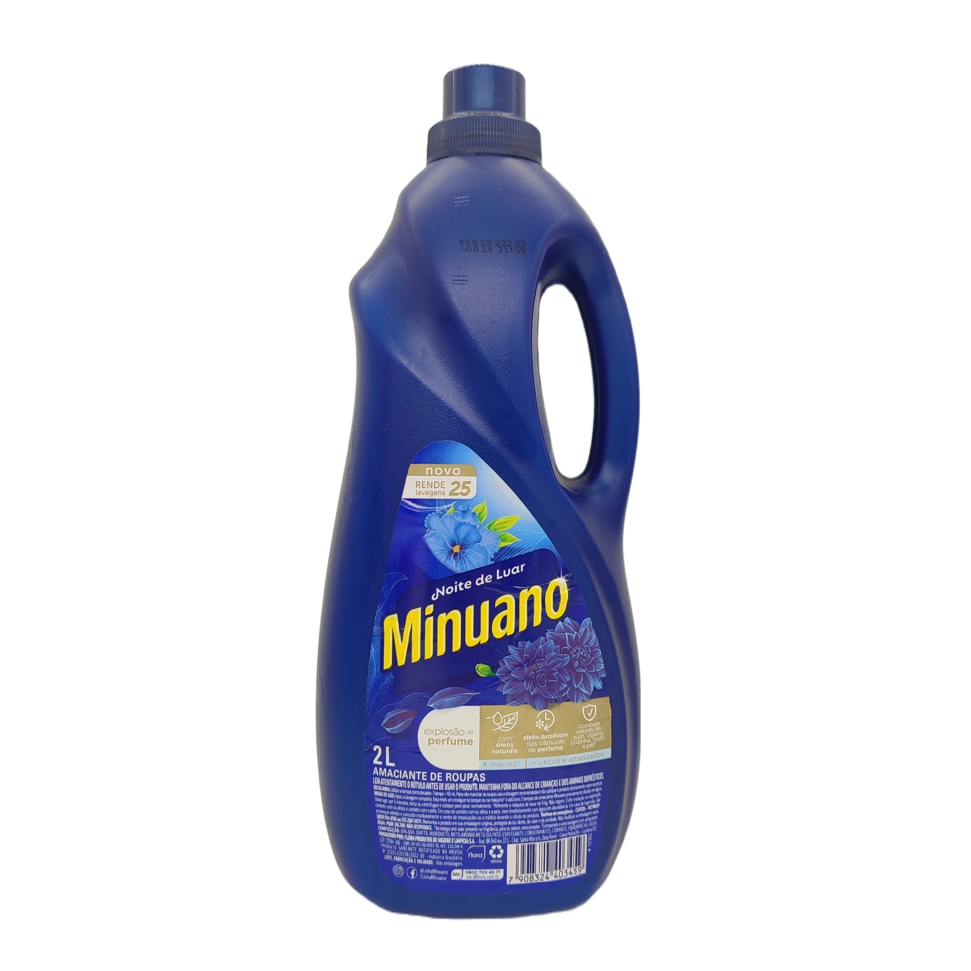Amaciante De Roupa Noite De Luar Minuano Explosão De Perfume Frasco 2l