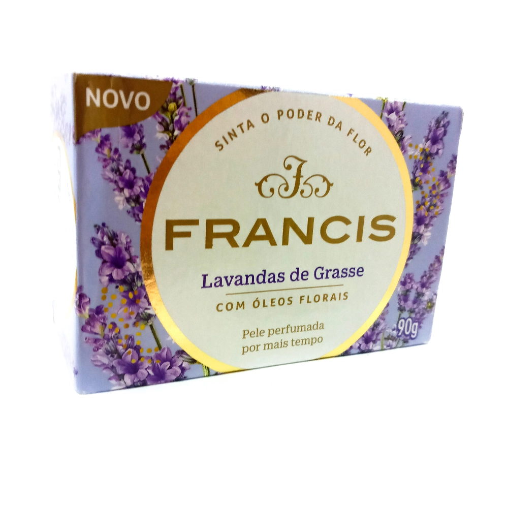Pack Sabonete Barra Vegetal Lavanda E âmbar Francis Envoltório 8 Unidades 90g Cada Leve Mais Pague M