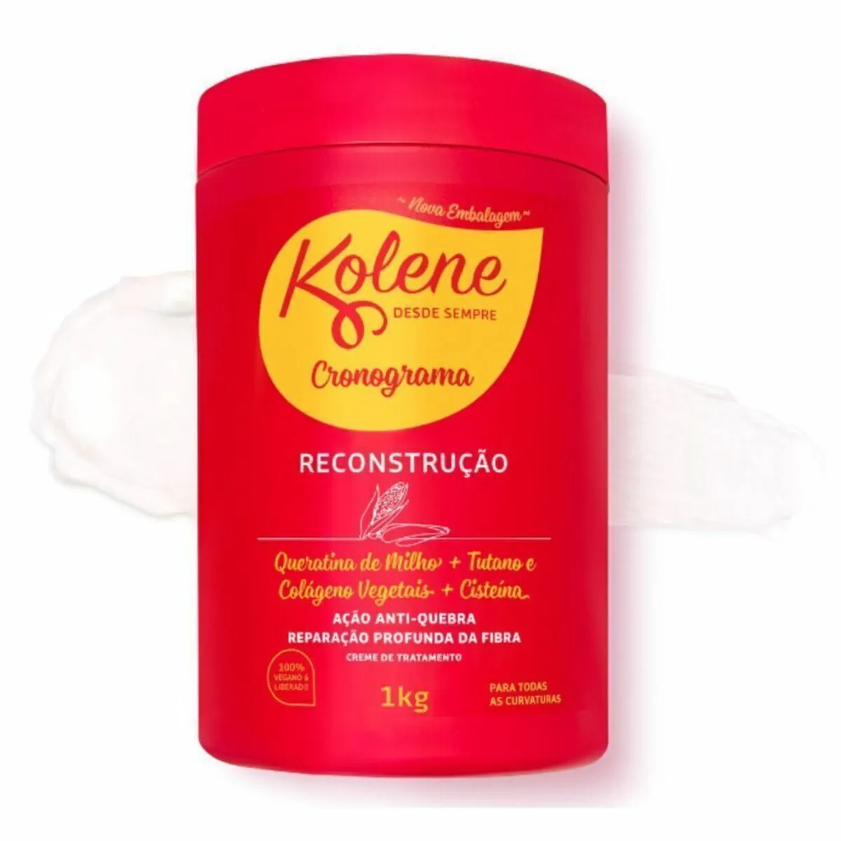 Creme De Tratamento Reconstrução Kolene Cronograma Pote 1kg