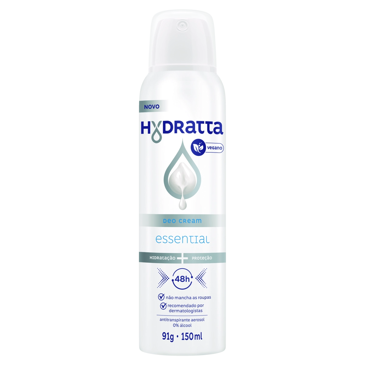 Antitranspirante Aerossol Essential Hydratta Deo Cream 150ml Spray