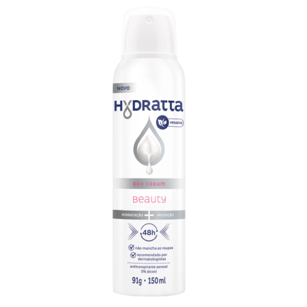 Antitranspirante Aerossol Beauty Hydratta Deo Cream 150ml Spray