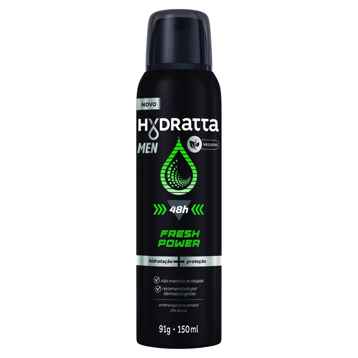 Antitranspirante Aerossol Fresh Power Hydratta Men 150ml Spray