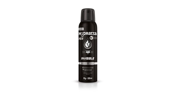 Antitranspirante Aerossol Invisible Hydratta Men 150ml Spray