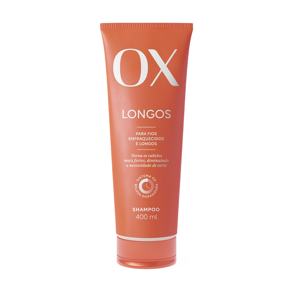 Shampoo OX Cosméticos Longos Bisnaga 400ml