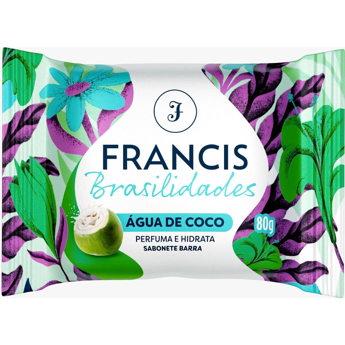Sabonete Barra Água de Coco Francis Brasilidades Flow Pack 80g