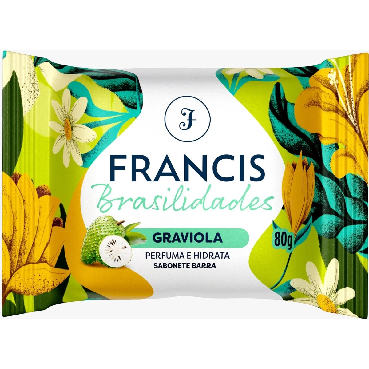 Sabonete Barra Graviola Francis Brasilidades Flow Pack 80g