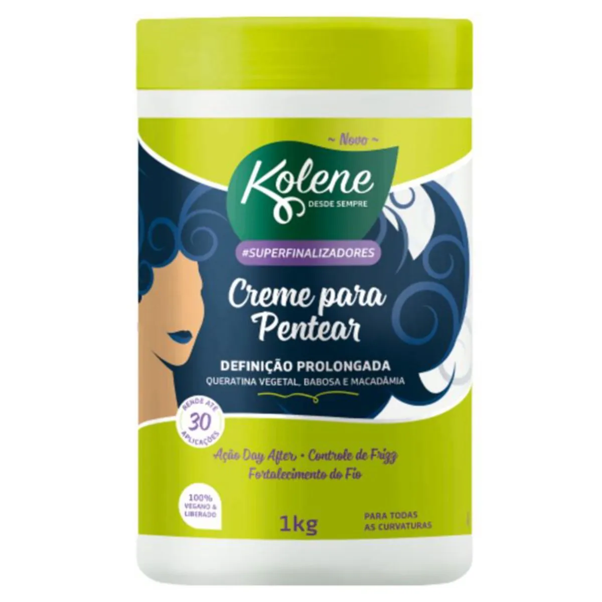 Creme Para Pentear Kolene Superfinalizadores Definição Prolongada Pote 1kg