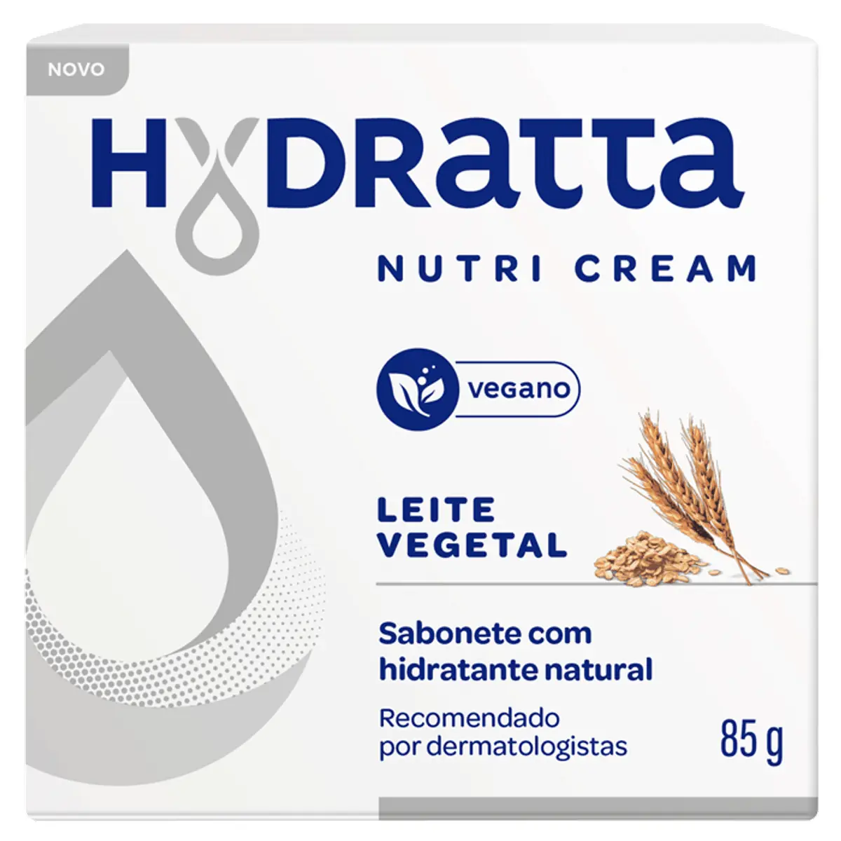 Sabonete Barra Hidratante Leite Vegetal Hydratta Nutri Cream Caixa 85g