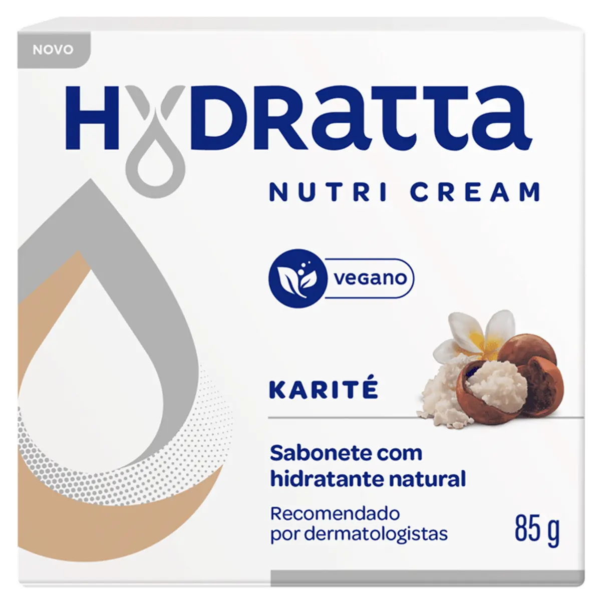 Sabonete Barra Hidratante Karité Hydratta Nutri Cream Caixa 85g