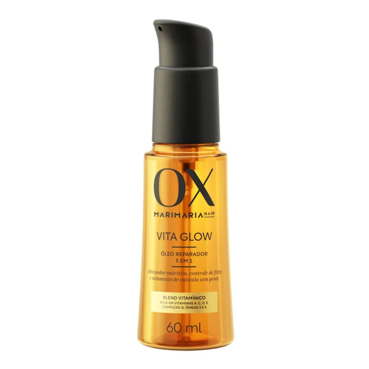 óleo Reparador Mari Maria Hair Ox Cosméticos Vita Glow Frasco 60ml