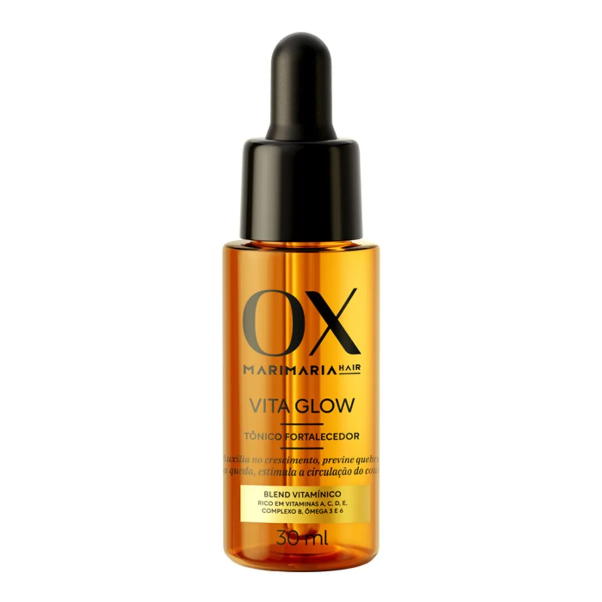 Tônico Capilar Fortalecedor Mari Maria Hair Ox Cosméticos Vita Glow Frasco 30ml