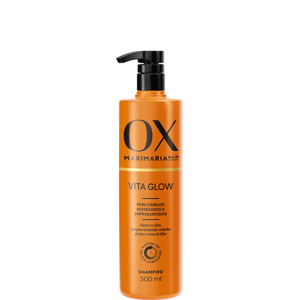Shampoo Mari Maria Hair Ox Cosméticos Vita Glow Frasco 500ml
