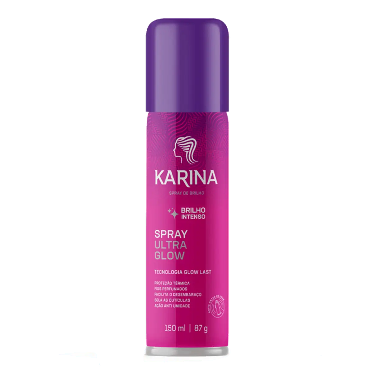 Spray De Brilho Intenso Karina Ultra Glow Frasco 150ml