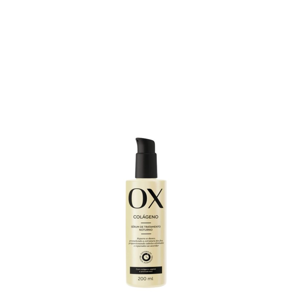 Sérum De Tratamento Noturno Ox Cosméticos Colágeno Frasco 200ml Pump