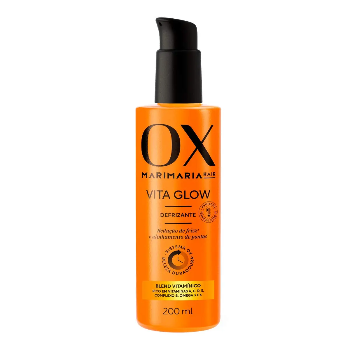 Defrizante Mari Maria Hair Ox Cosméticos Vita Glow Frasco 200ml Pump