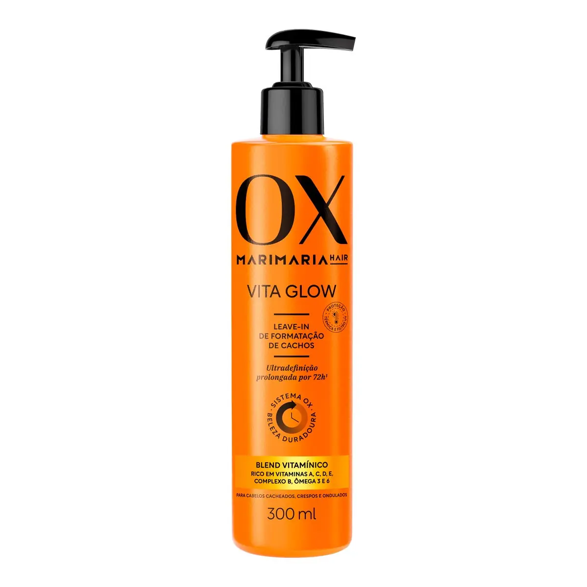 Formatação De Cachos Leave In Mari Maria Hair Ox Cosméticos Vita Glow Frasco 300ml Pump