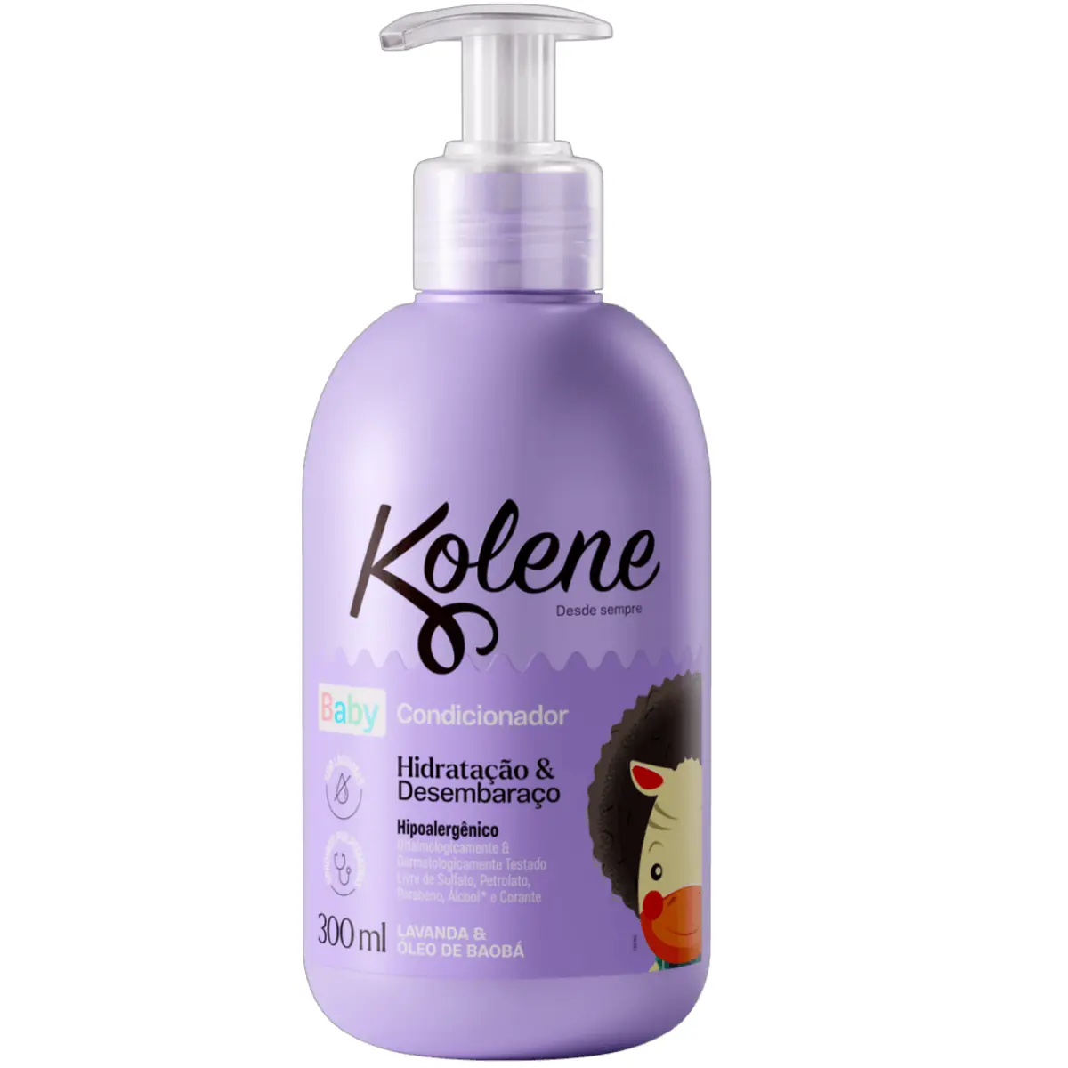 Condicionador Kolene Baby Hidratação Desembaraço Frasco 300ml Pump