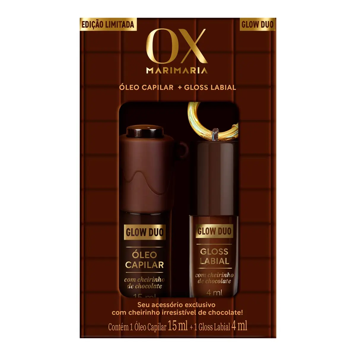 Kit Ox óleo 15ml Gloss Chocolate