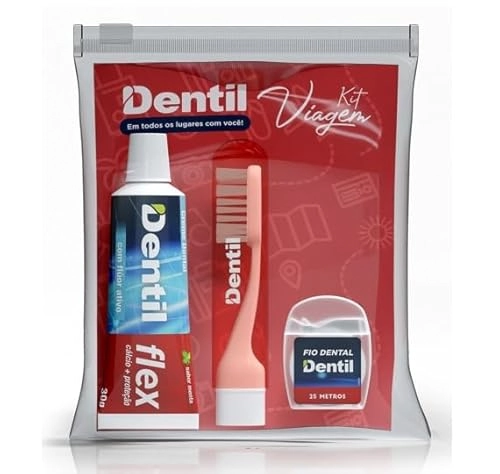 Kit Viagem Flex Vermelho Dentil