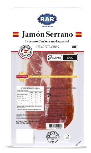 Jamon Espanhol Interf/vacuo 80g
