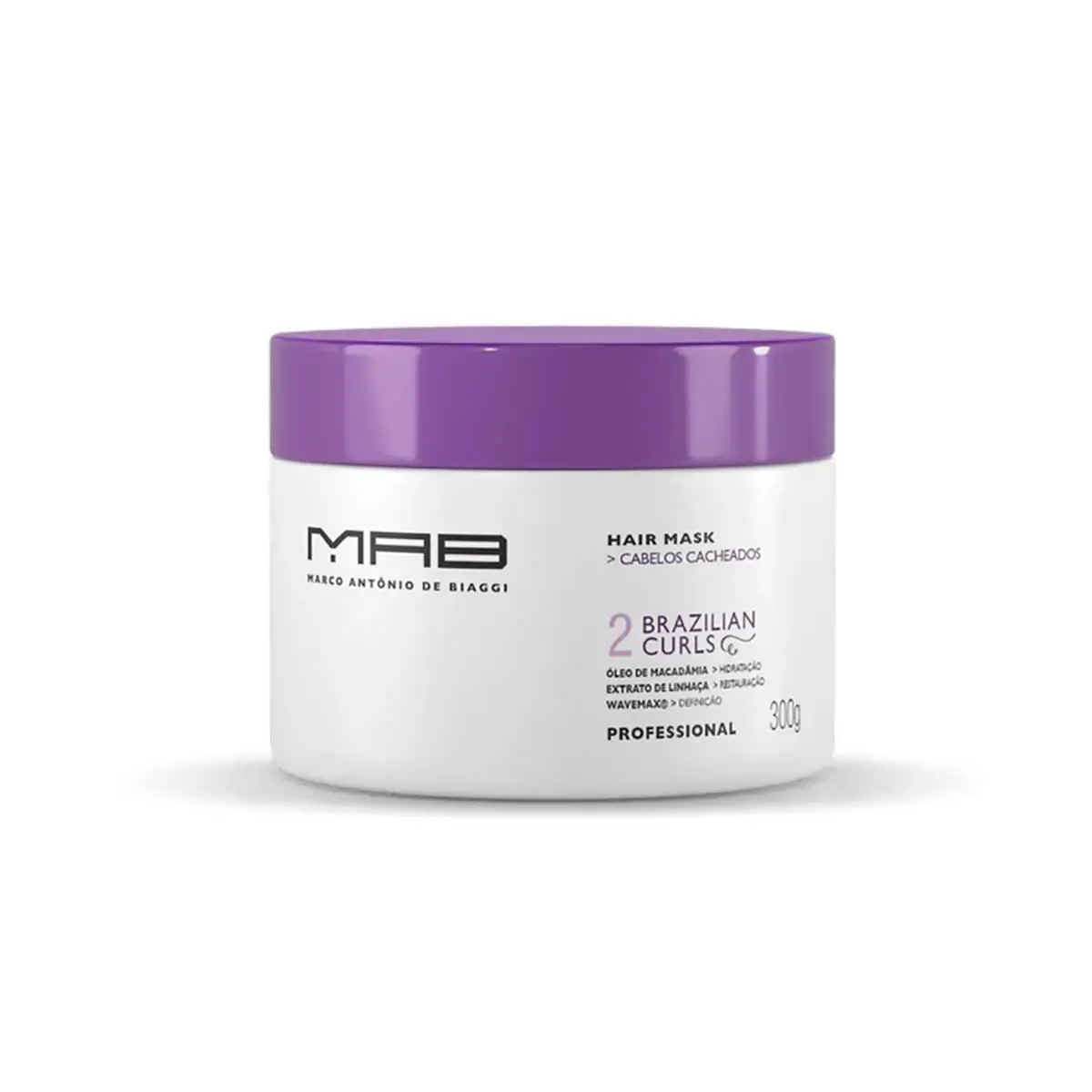 Creme/mascara De Tratamento Mab Hair Mask Brazilian Curls 300g