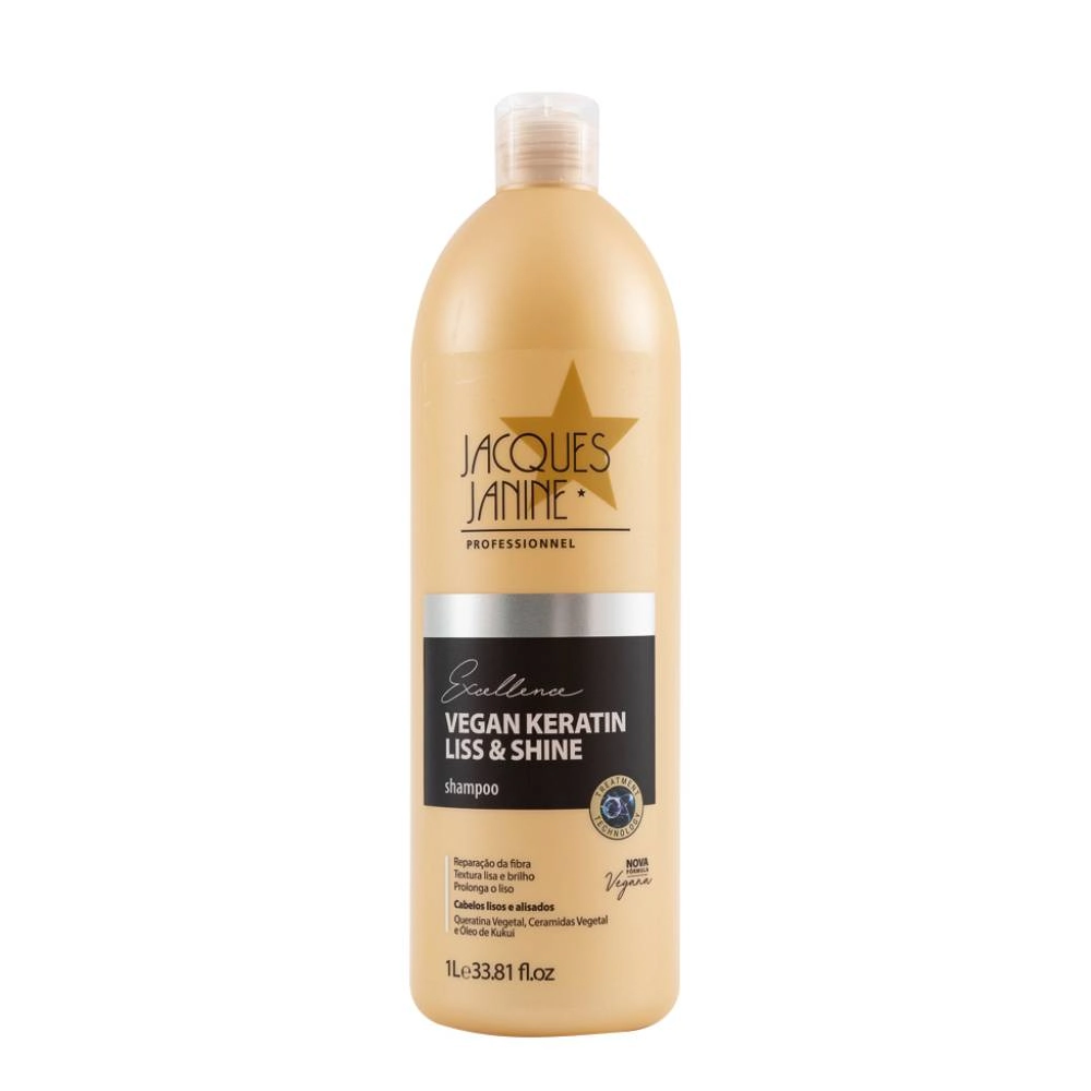 Shampoo Jacques Janine Vegan Keratin Liss Shine 1l