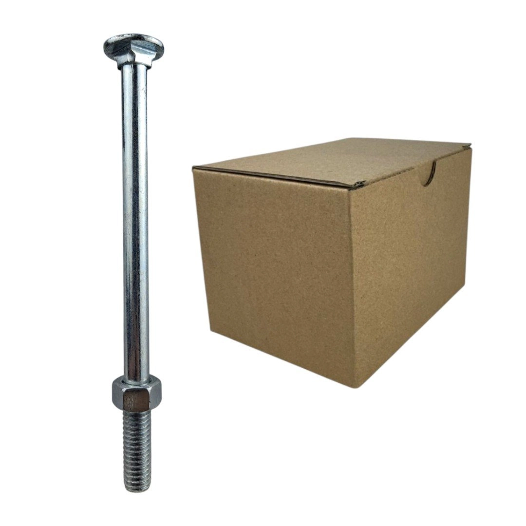 Parafuso Francês Galvanizado Com Porca - 3/8x51/2 (caixa Com 50 Peças) Stein