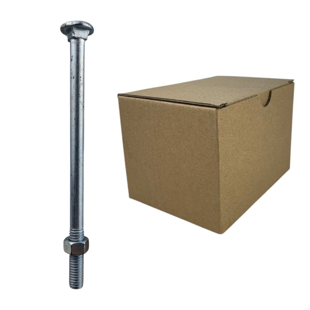 Parafuso Francês Galvanizado Com Porca - 3/8x6 (caixa Com 50 Peças) Stein