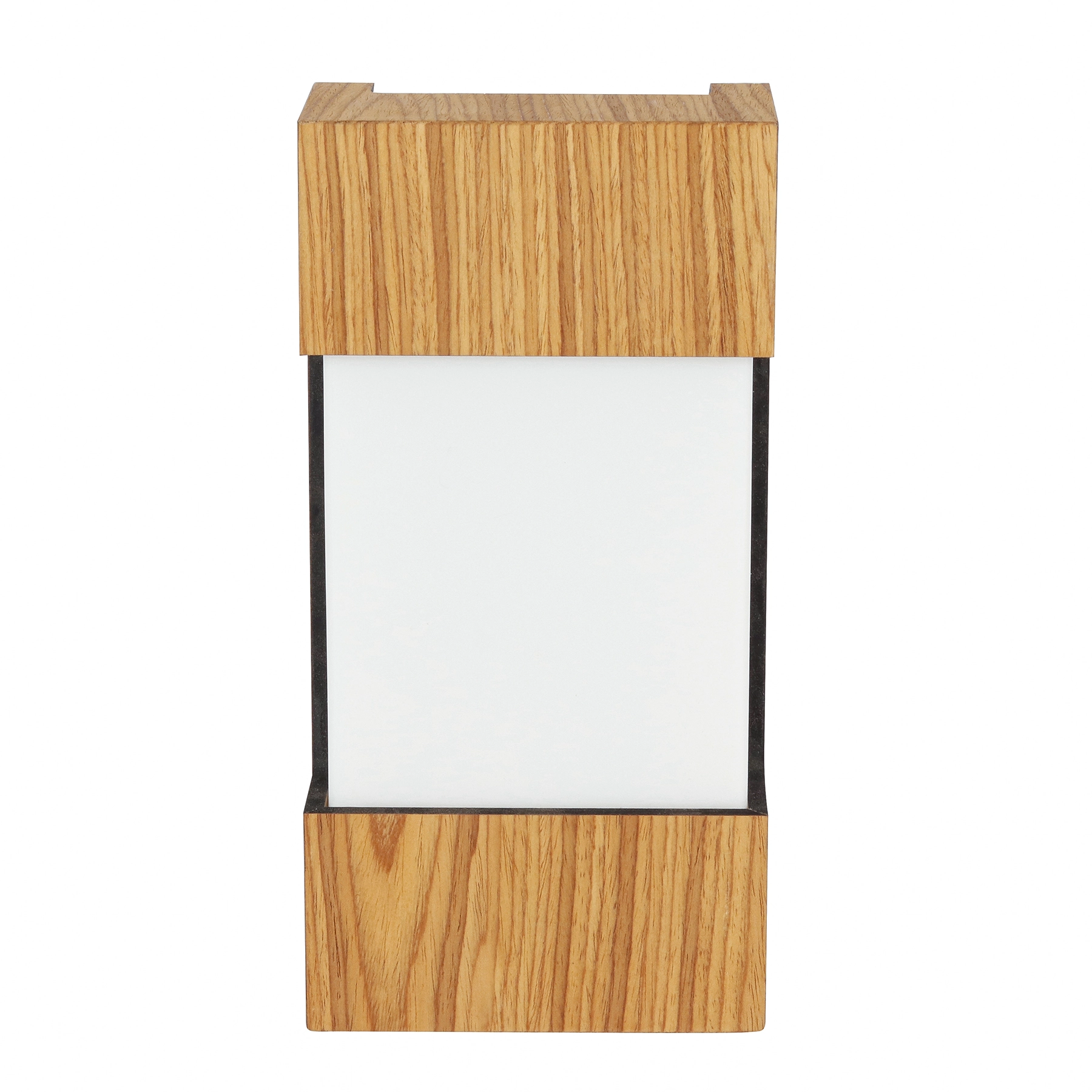 Arandela de Parede Frontal com Difusor Marrom Madeira IP20 Metalfran