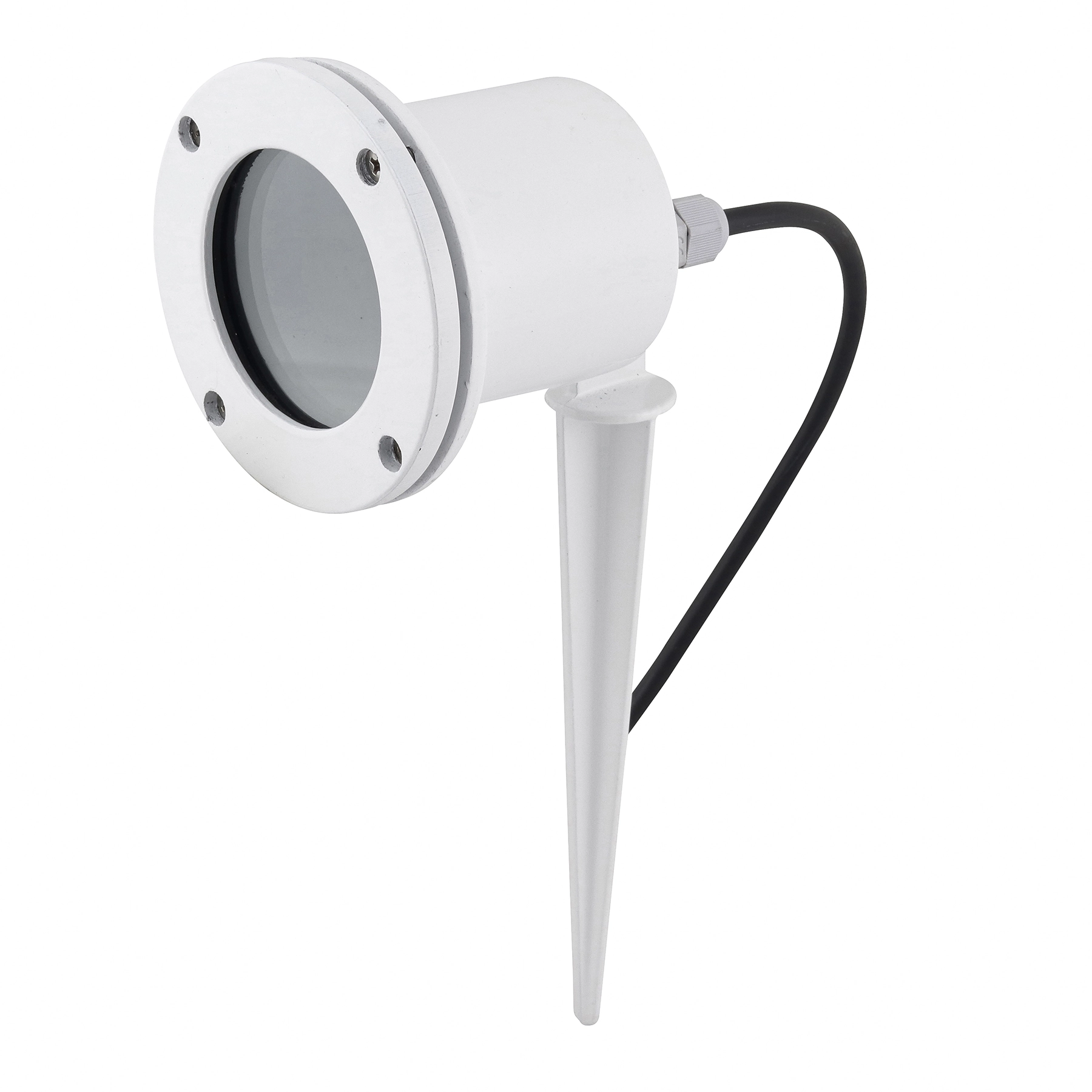 Espeto para Jardim 1 Lâmpada Branco IP65 Metalfran