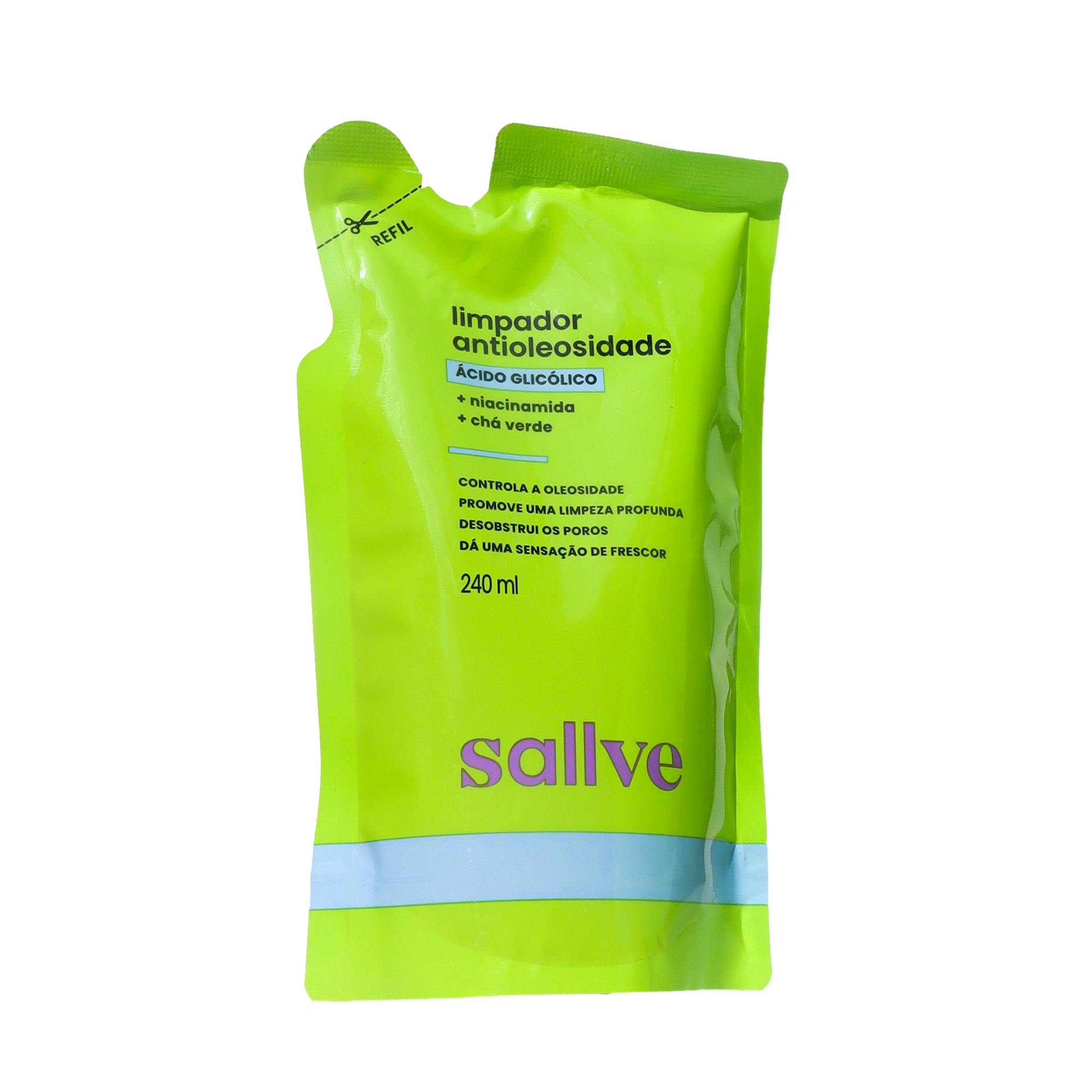 Limpador Facial Sallve Antioleosidade Refil 240ml