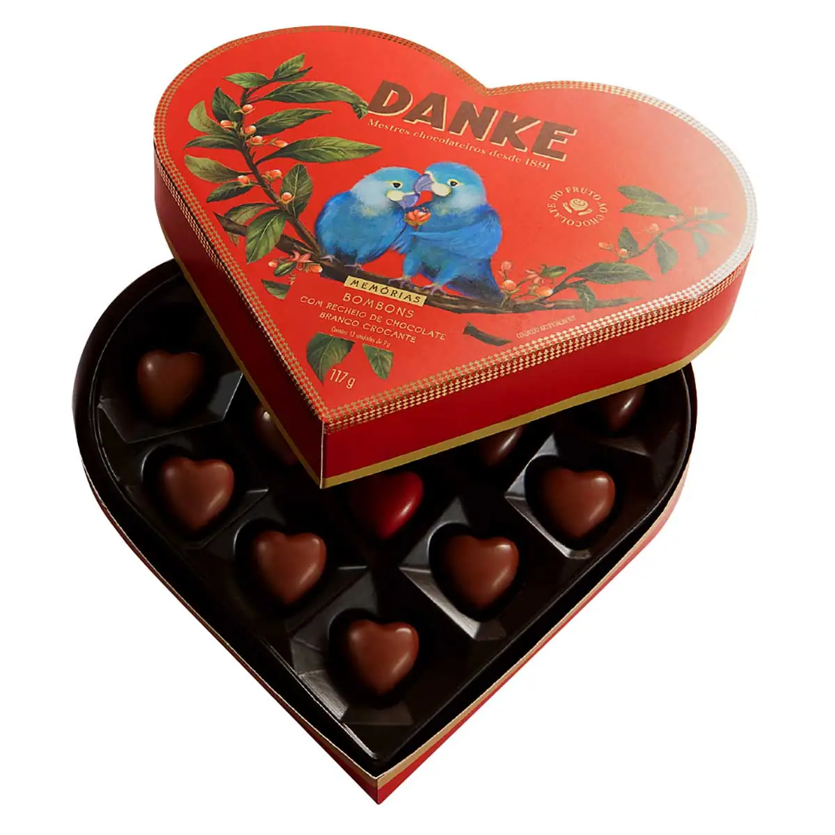 Bombons de Chocolate com Recheio de Chocolate Branco Crocante 117g
