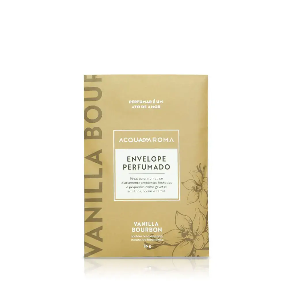Envelope Perfumado Acqua Aroma 36g Vanilla Bourbon